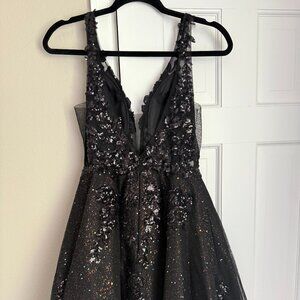 Never worn, Black Sequin Dress